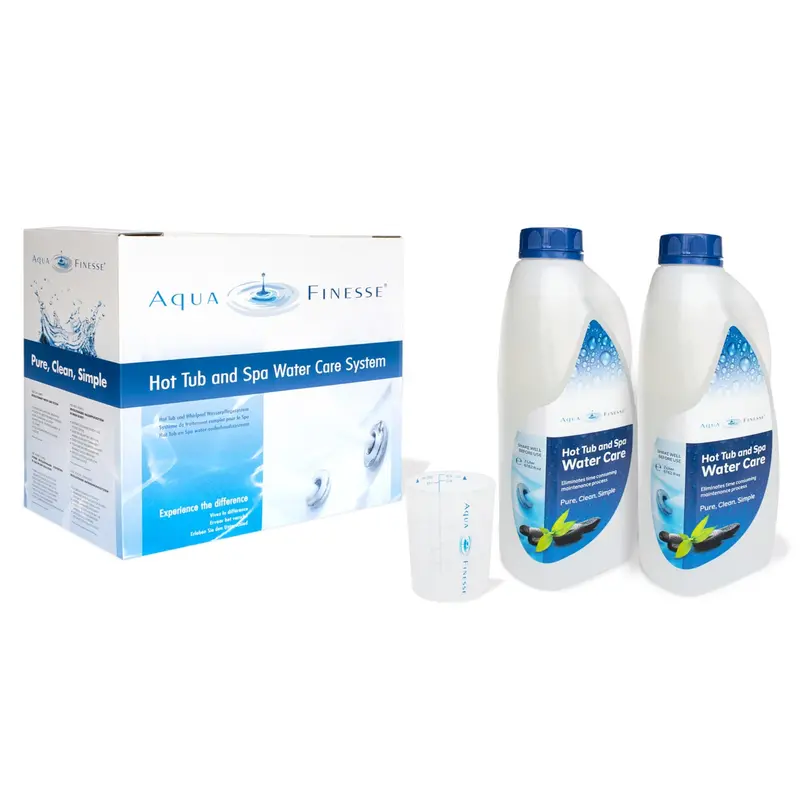 Aquafinesse Hot Tub Water Care System – Concentrate + Moisturiser Pack 1