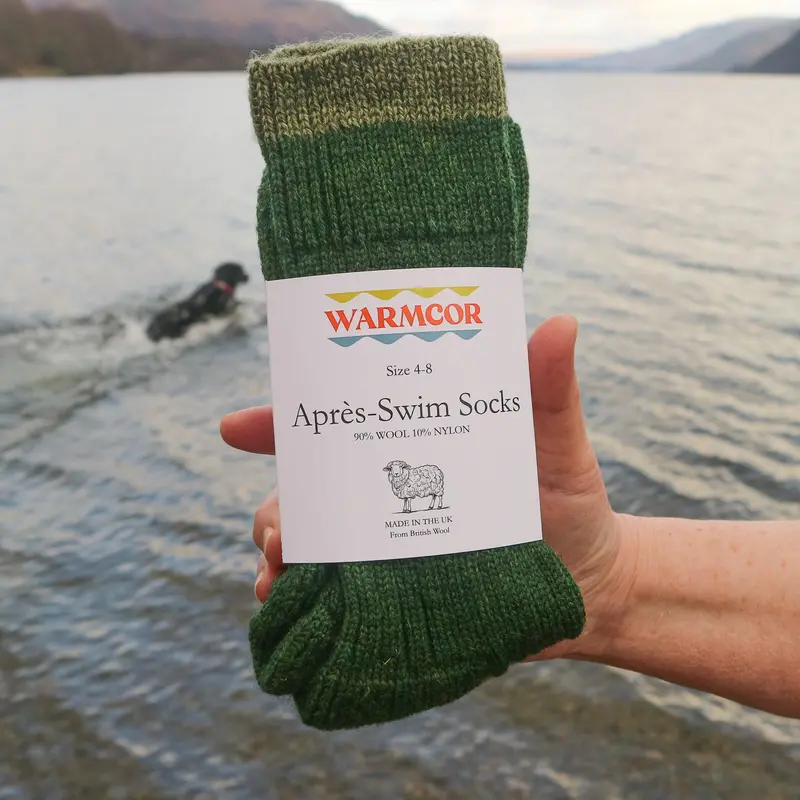 British Wool Blend Socks – Forest & Fern Green 1