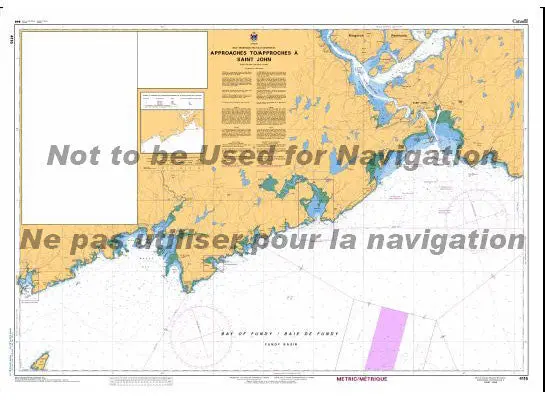 Chs Nautical Chart 4116: Approaches To Saint John Harbour 1