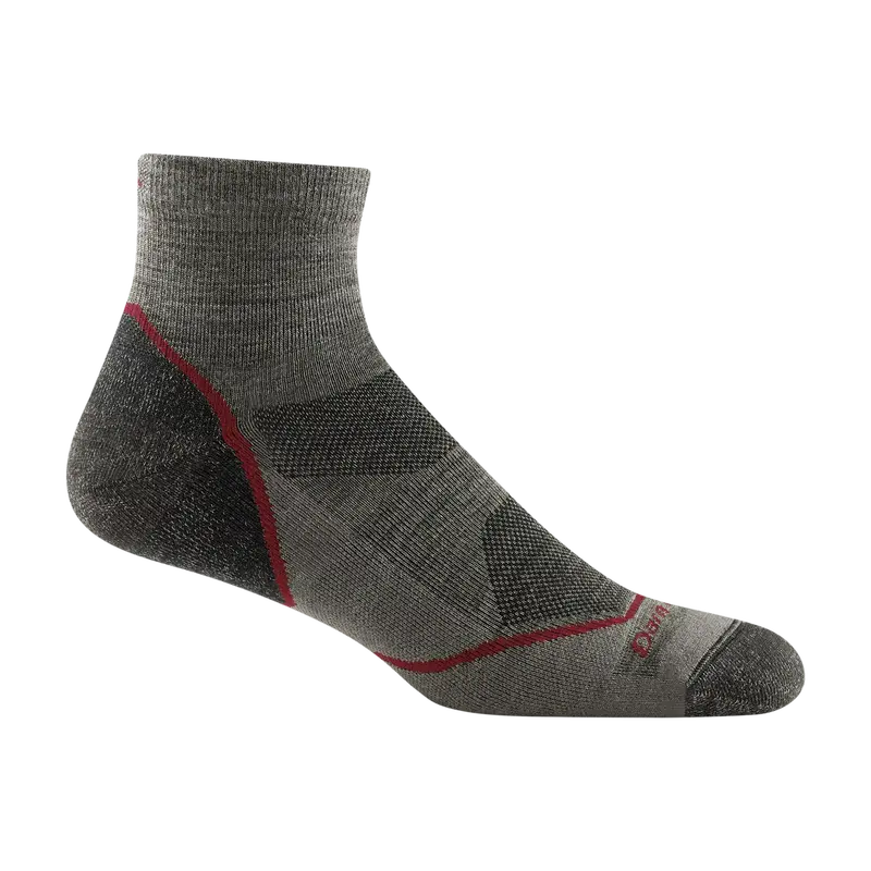 Darn Tough Men'S Light Hiker Quarter Sock – Lightweight With Cushion (1991) 1