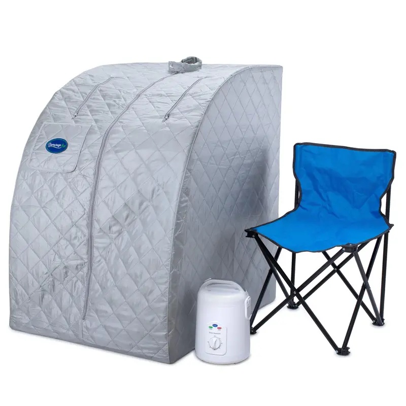 Durasage Silver Steam Sauna Tent With Generator & Seat 1