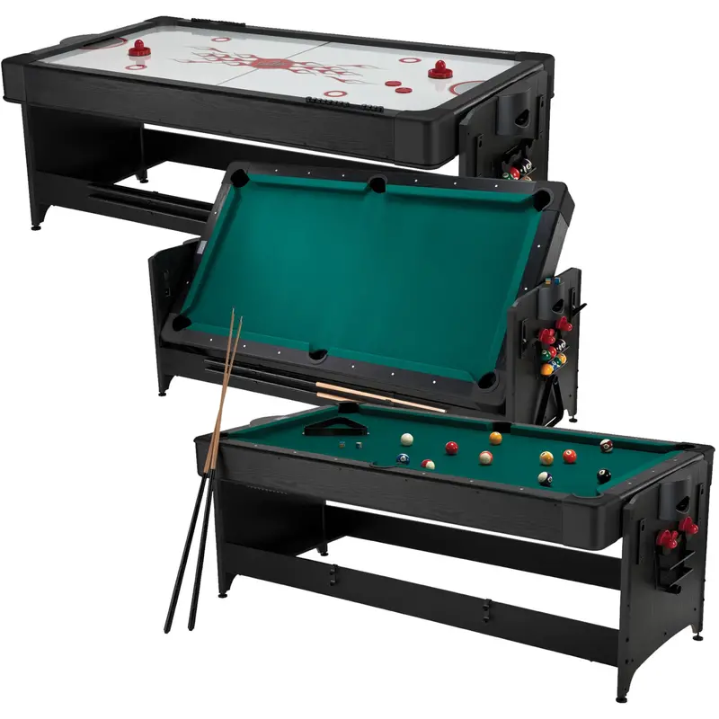 Fat Cat Original 7-Foot 2-In-1 Pockey Table – Pool And Air Hockey Combo 1