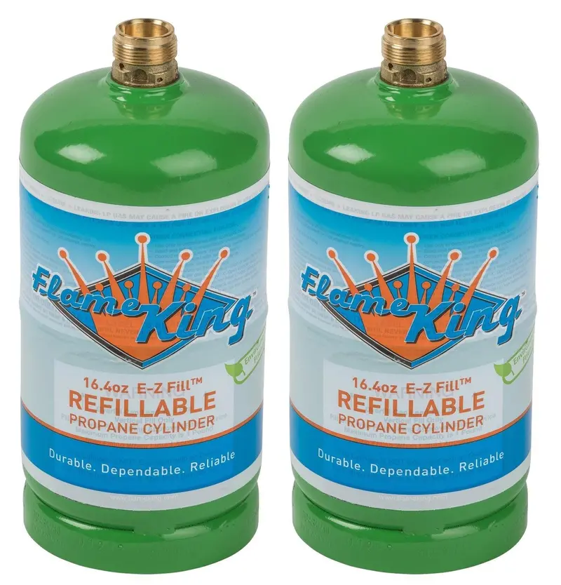 Flame King 2-Pack Refillable 1 Lb Eco-Friendly Propane Cylinders (Lp) 1