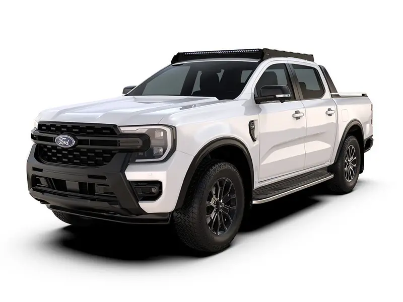 Ford Ranger T6.2 Wildtrak & Raptor Double Cab (2022–Present) Slimsport Roof Rack With Light Bar Mount 1