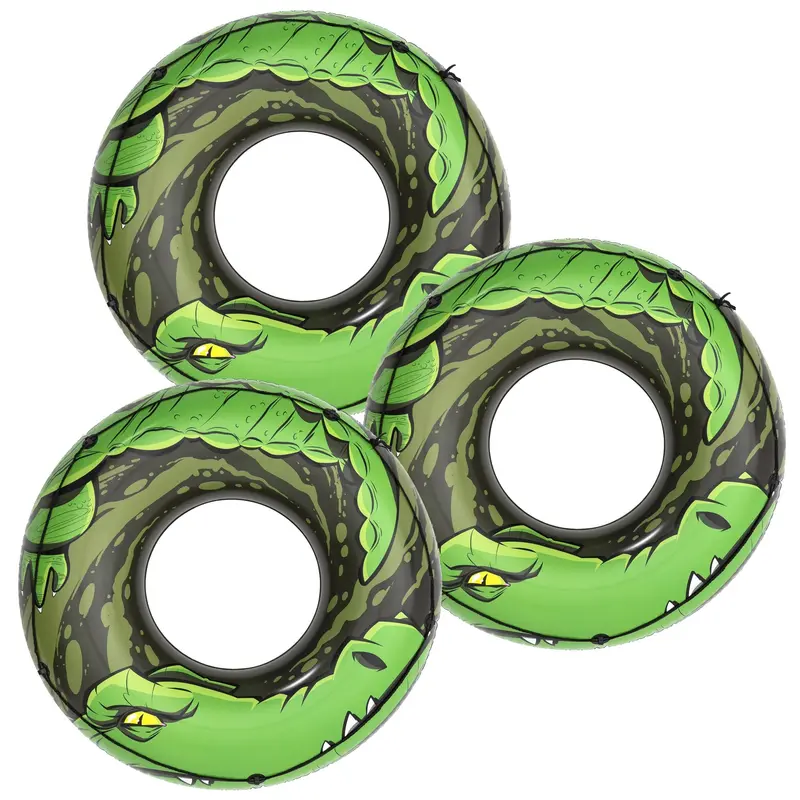 H2Ogo! River Gator Inflatable Tube – 3-Pack For Group River Adventures 1