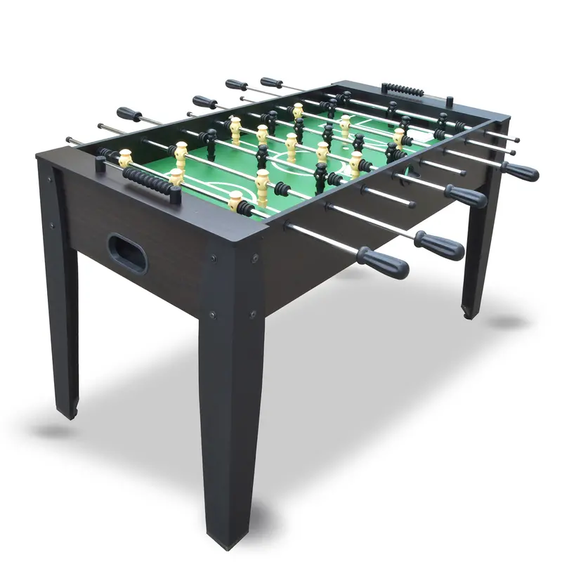 Hathaway Hurricane 54-Inch Foosball Table – Full-Size Soccer Game Table In Dark Walnut 1