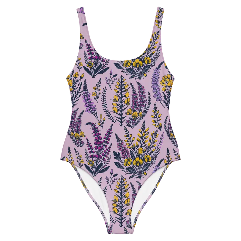 Heather And Gorse Floral Swimsuit 1
