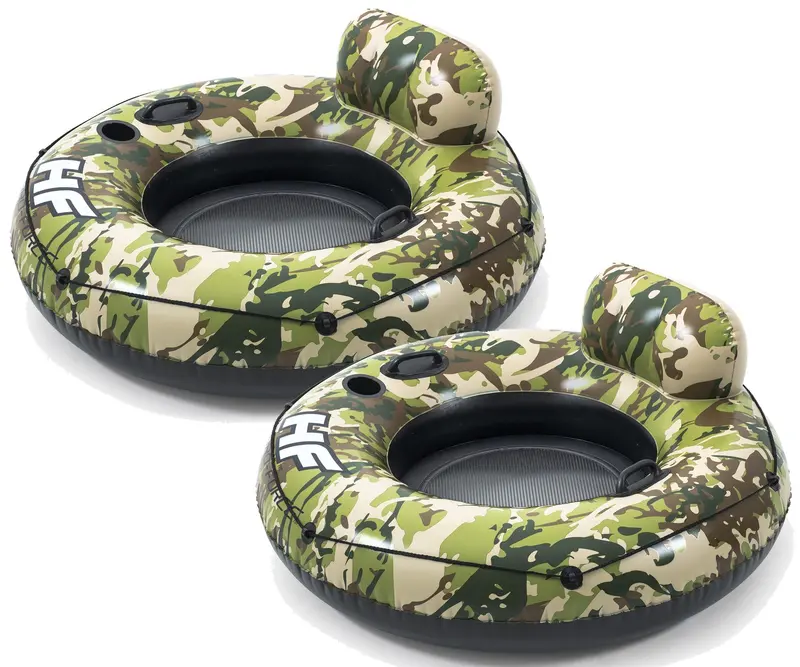 Hydro Force Camo Cruiser Inflatable Pool Float – 53" Dual-Pack River & Lake Tube 1
