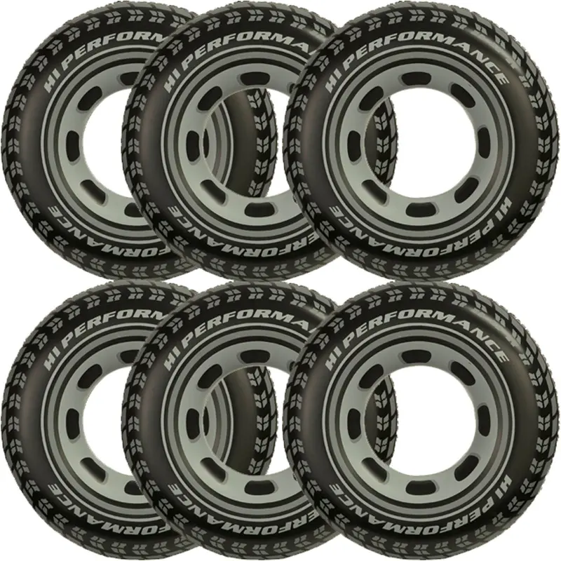 Intex 36-Inch Inflatable Giant Tire Tube Float – Pack Of 6 For Pools, Lakes, And Oceans 1