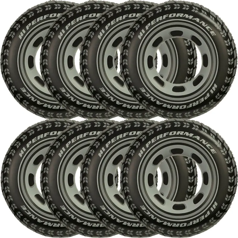 Intex Giant Tire Tube Float – 8-Pack Inflatable Water Ring For Leisure Use 1