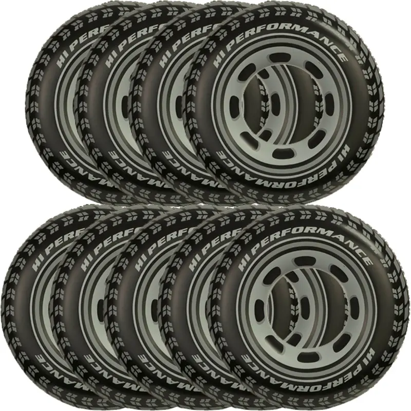 Intex Giant Tire Tube Float – 9-Pack Inflatable Pool And Water Recreation Ring 1