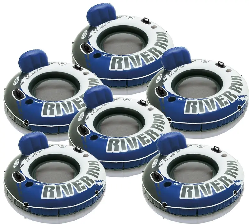 Intex River Run I Sport Lounge – 53-Inch Inflatable Floating Mat (6-Pack) 1