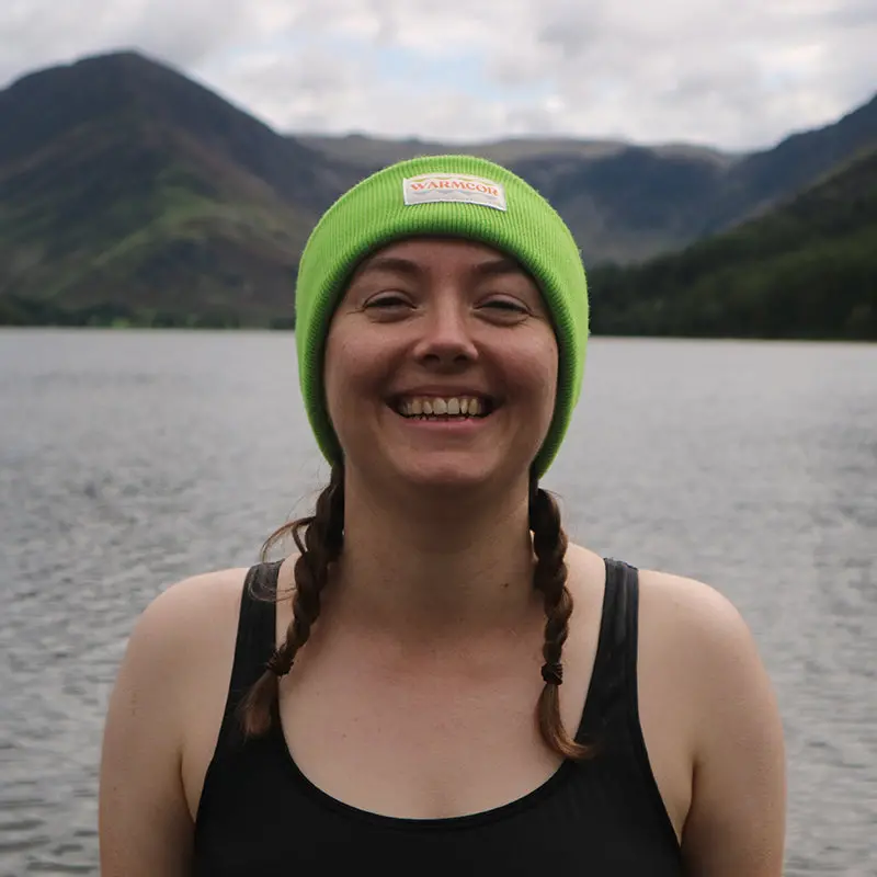 Lime Green Classic Knit Beanie 1