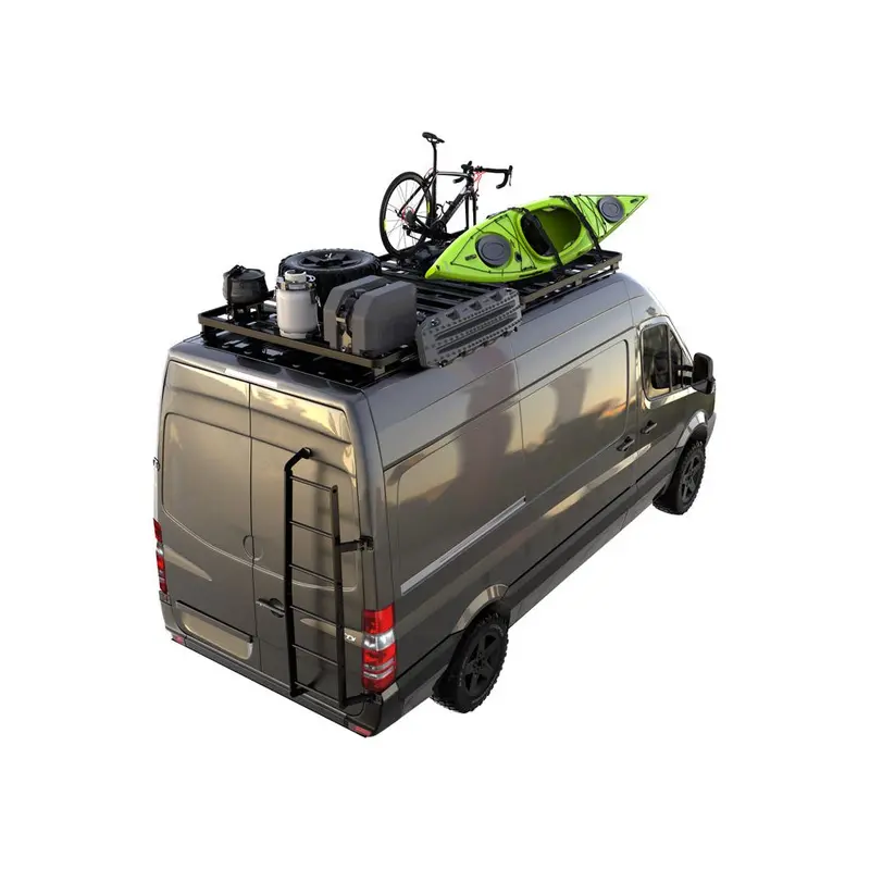 Mercedes-Benz Sprinter (2Nd/3Rd Gen, 170″ Wheelbase) Slimline Ii Roof Rack Kit – Tall, No Oem Tracks – 2006–Present 1
