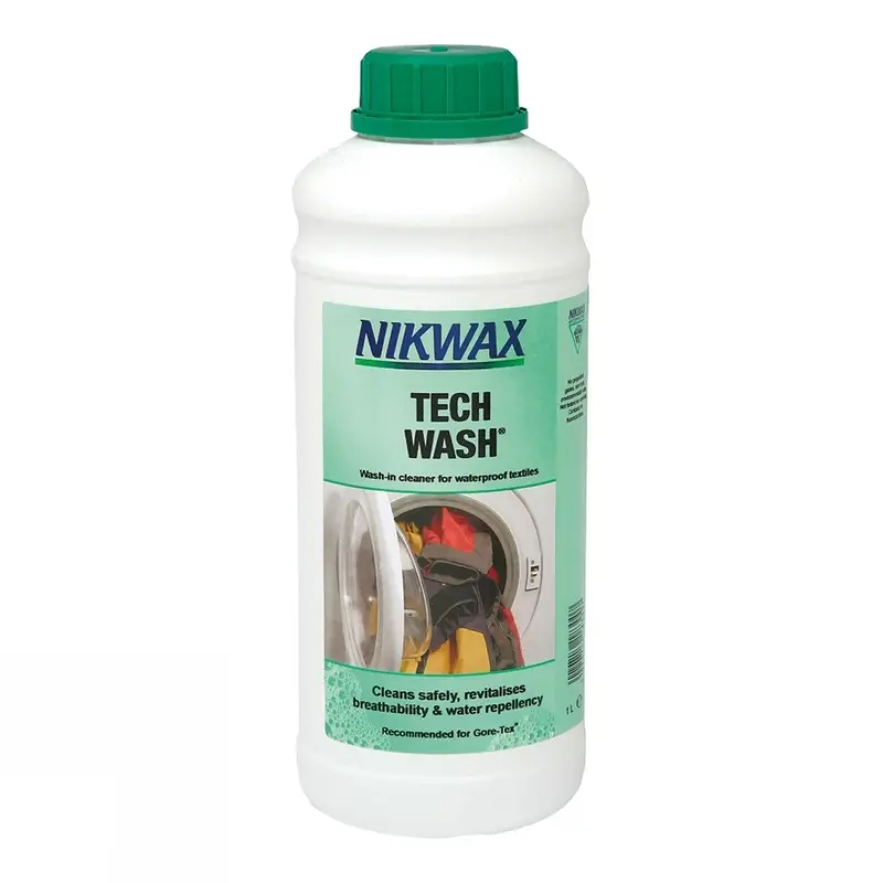 Nikwax Tech Wash – 1-Litre Detergent For Technical Fabrics 1