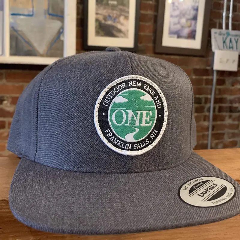 One Flat-Brim Cotton Canvas Hat 1