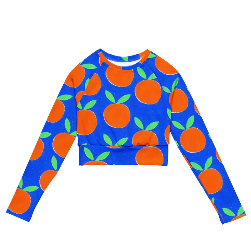 Oranges Recycled Rash Guard – Short Sleeve Swim Top 1