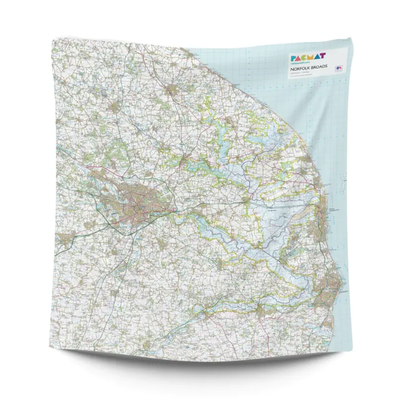 Pacmat Weatherproof Picnic Sheet – Os Norfolk Broads Edition 1