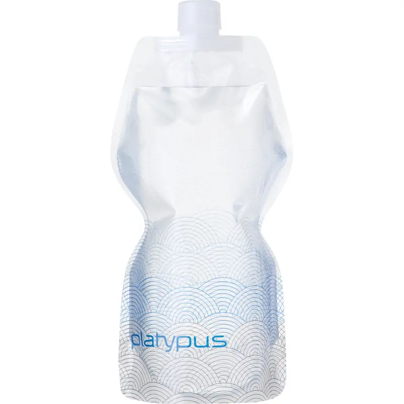 Platypus Softbottle With Secure Closure Cap – 1-Liter Collapsible Hydration Bottle 1