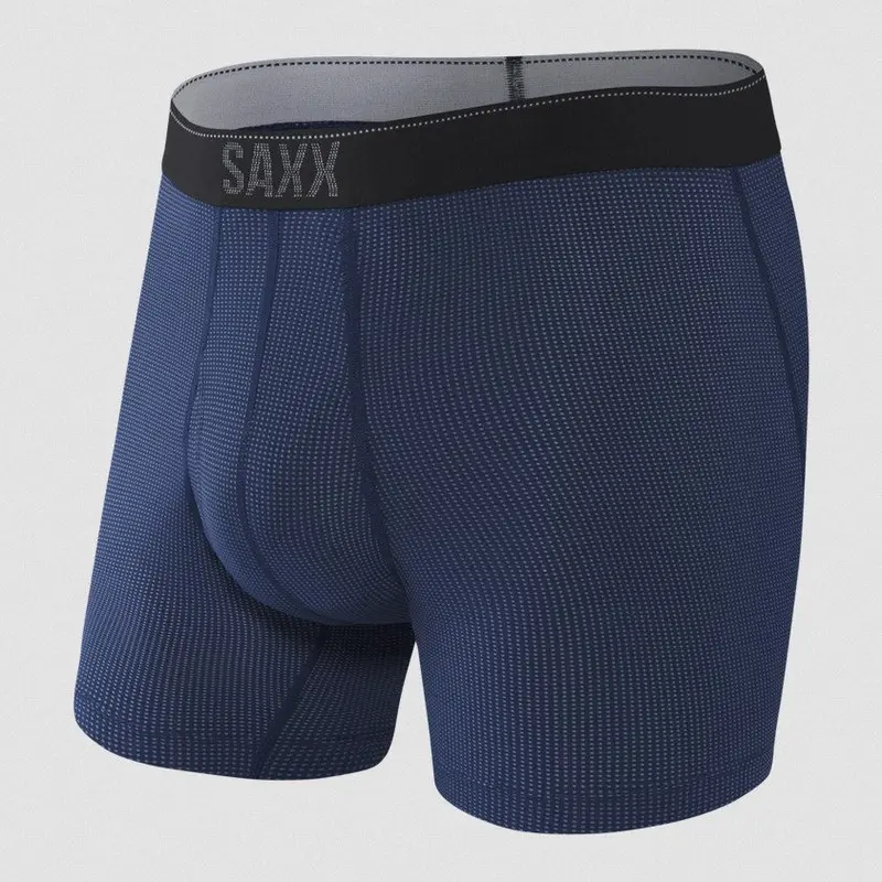 Saxx Quest Quick-Dry Mesh Boxer Briefs – Midnight Blue Ii 1