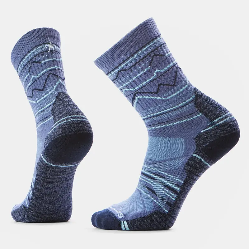 Smartwool Men'S Hike Light Cushion Crew Socks – Mountain Range Design 1