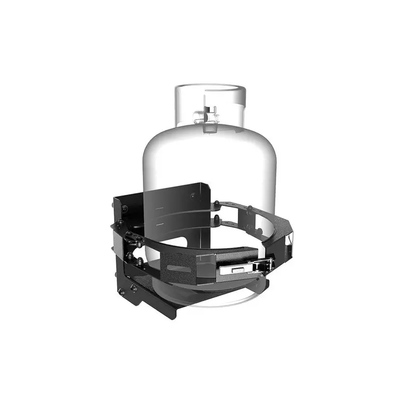 Universal Propane Gas Bottle Holder – Side-Mount Bracket For Camp Setup 1