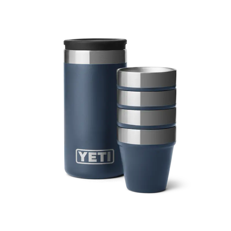 Yeti Stainless Steel Shot Glass Set With Protective Carrying Case 1